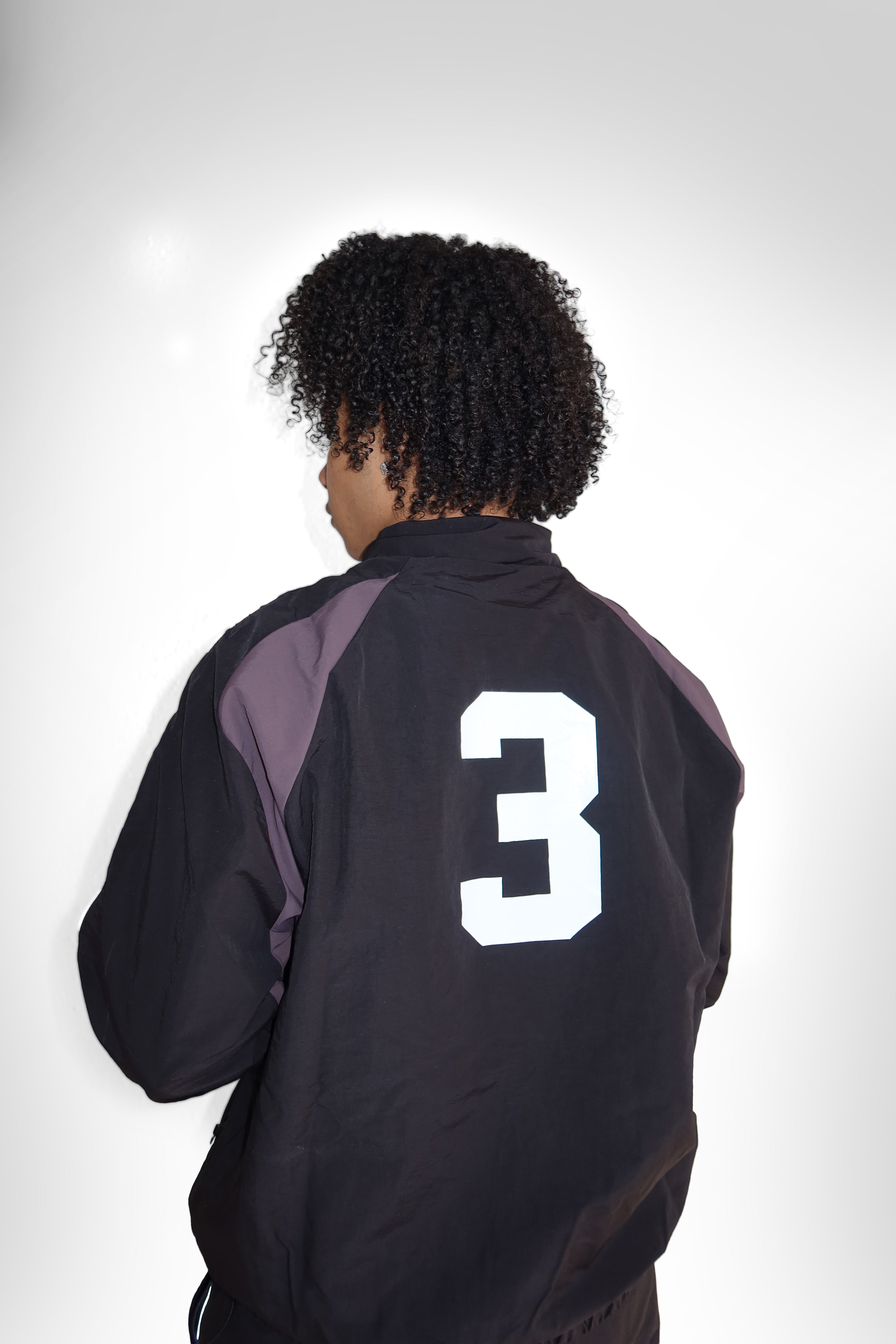 USA REFLECTIVE TRACK JACKET [BLACK]