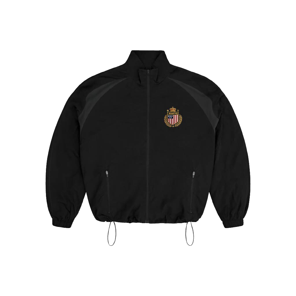 USA REFLECTIVE TRACK JACKET [BLACK]